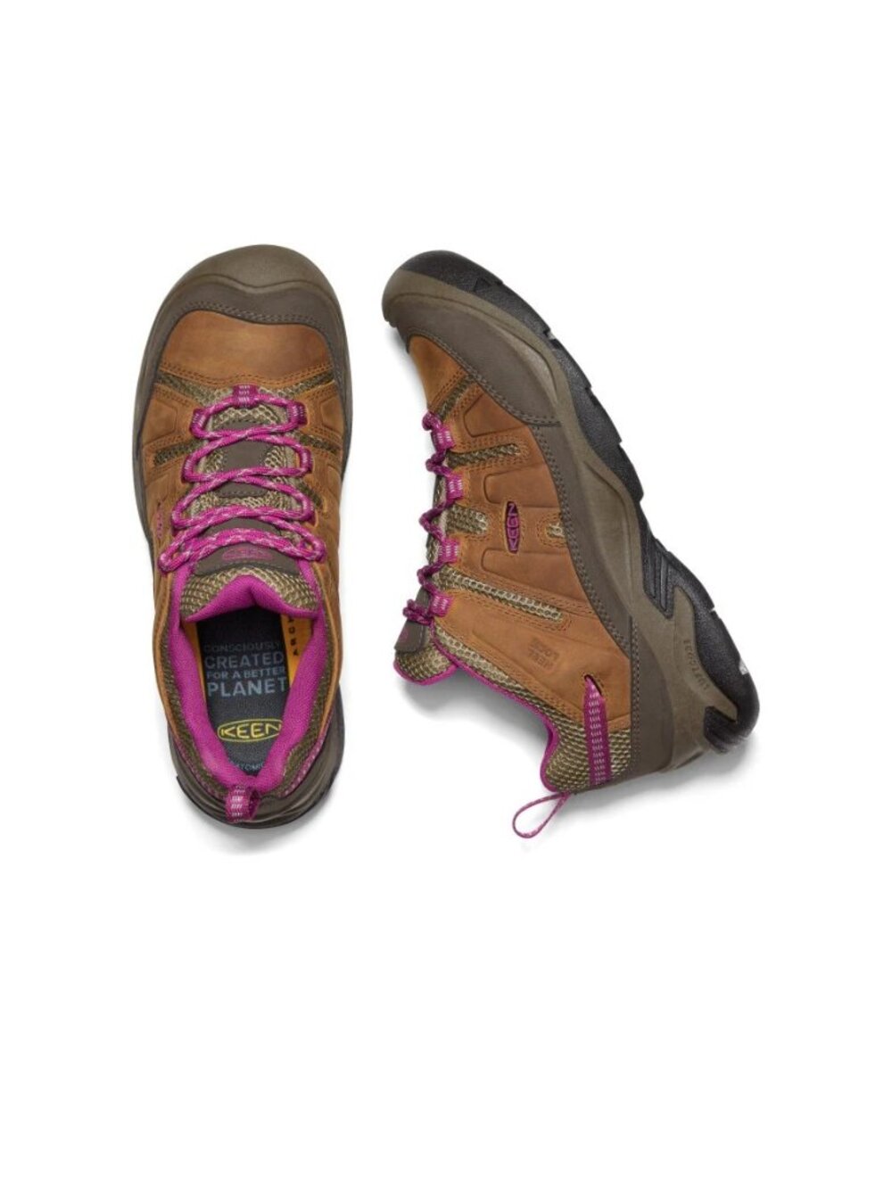 Keen Circadia Vent Leather Hiking Shoes Syrup Boysenberry Brown Purple Sz 8.5 - Picture 7 of 12